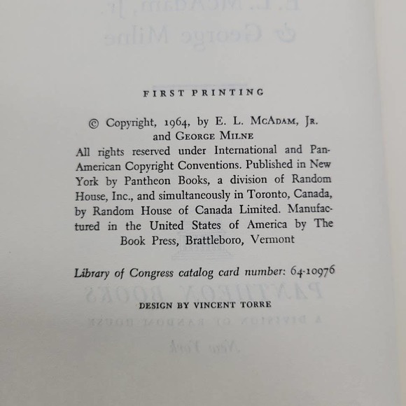 E.L. McAdam Jr, George Milne A Johnson Reader 1964 First Printing‎ - Picture 5 of 7